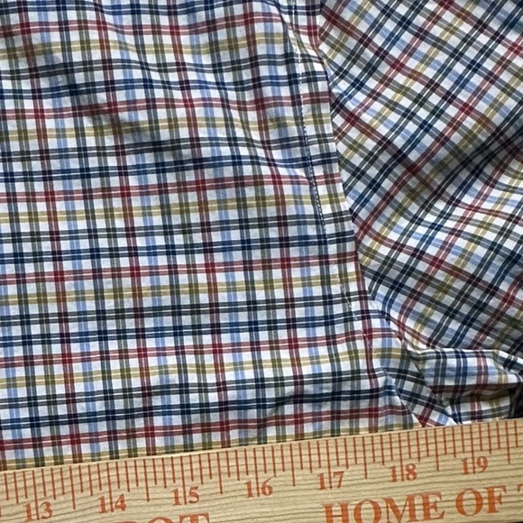 J. Hilburn Men’s Plaid Dress Shirt Tailored Fit Italian Cotton Long Sleeve - Picture 2 of 8